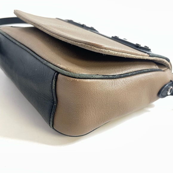 Rag & Bone Mini Pilot Crossbody Purse Bag - Taupe & Black, beige, small - Picture 9 of 16